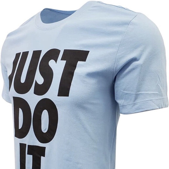 Nike Just Do it Sportswear JDI Light Baby Blue Men's Size 3XL T Shirt Tee - Picture 3 of 7
